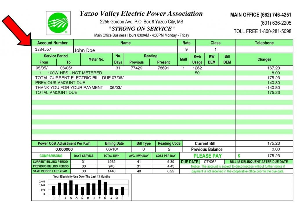 yazoo valley electric bill pay